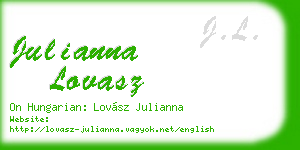 julianna lovasz business card